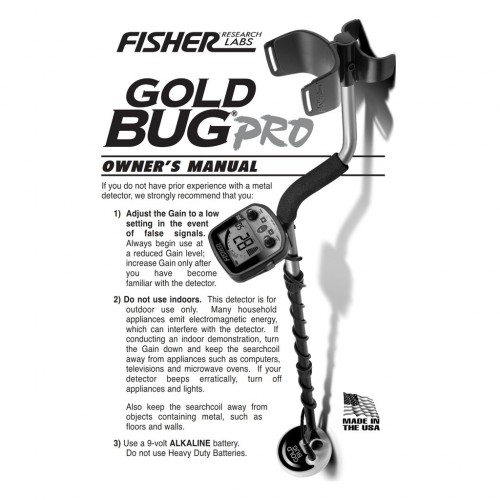 More information about "Fisher Gold Bug Pro User Guide"