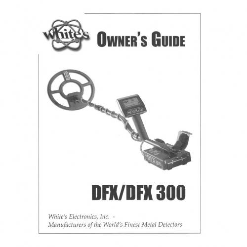 More information about "White's DFX | DFX 300 User Guide"