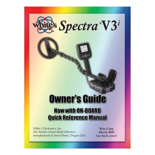 More information about "White's Spectra V3i User Guide"
