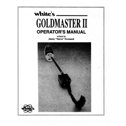 More information about "White's Goldmaster II User Guide"