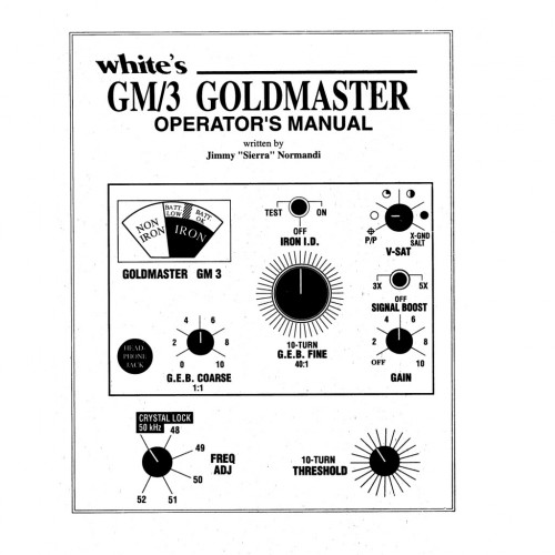 More information about "White's Goldmaster 3 User Guide"