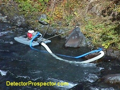 4" subsurface gold dredge at Mills Creek