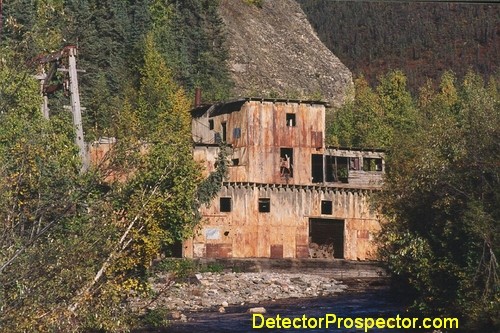 Bucket line dredge on Wade Creek, Alaska