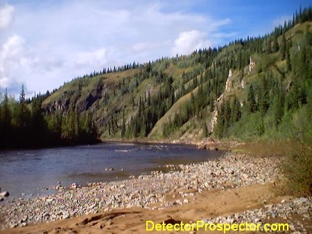 Fortymile River near mouth of Napoleon Creek