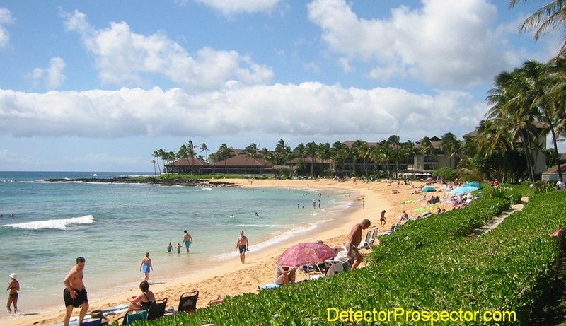 Detecting heaven - Poipu Beach, Kauai, Hawaii