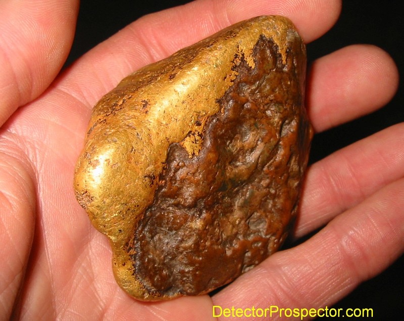 6.85 ounce "Ugly Nugget" gold specimen from Ganes Creek - found by Steve H with White's MXT