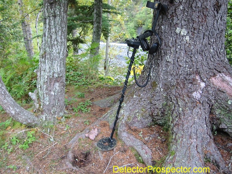 Troy Shadow X5 metal detector at Crow Creek Mine, Alaska