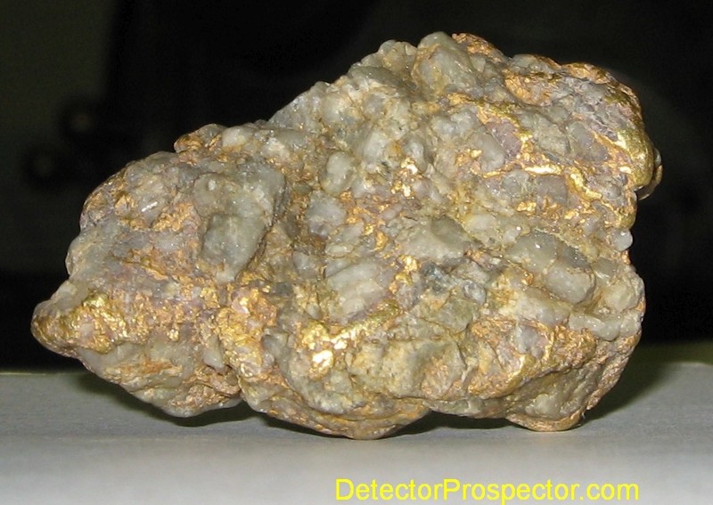 2.07 ounce gold specimen found by Chris P with White's TDI at Moore Creek, Alaska
