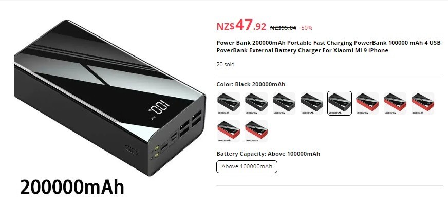 Power Bank 200000mAh Portable Fast Charging PowerBank 100000 mAh 4 USB  PoverBank External Battery Charger For Xiaomi Mi 9 iPhone - AliExpress